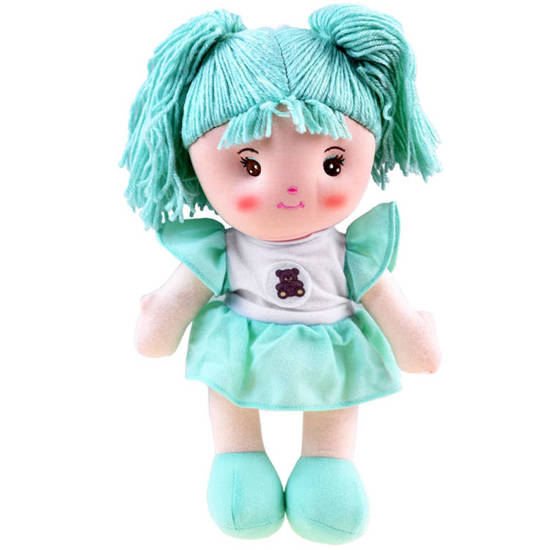 Zuzia rag doll 33cm in a mint dress ZA3853