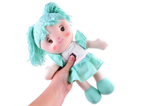 Zuzia rag doll 33cm in a mint dress ZA3853