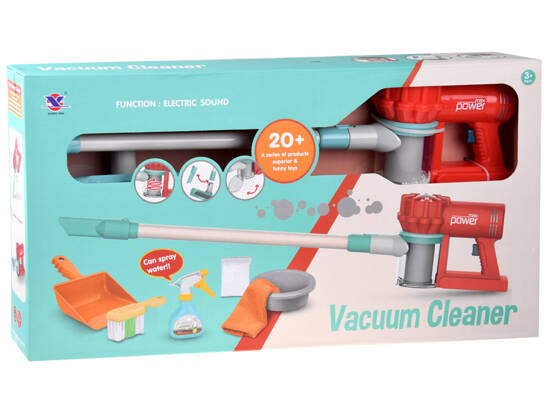 cordless vacuum cleaner and child's broom cleaning set ZA4633