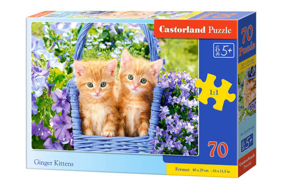 puzzle 70 pieces Ginger Kittens