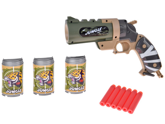 Foam Dart Pistol + Cans Shooting Set for Kids ZA5981