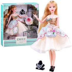 Emily Doll in a cocktail dress + handbag ZA3942