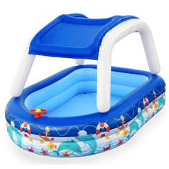 Bestway Dmuchany basen z odpinanym daszkiem + kierownica Sea Captain 54370