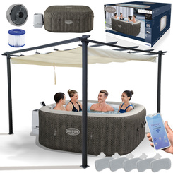 PROMOTIONAL SET Bestway Lay-Z-Spa Cabo + Pergola Para Sole Estivo 6001R