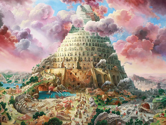 Puzzle 3000 elementów Tower of Babel