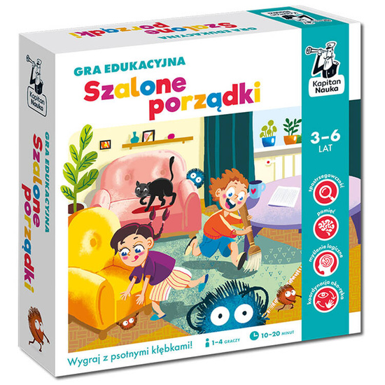 Kapitan Nauka Gra edukacyjna Szalone porządki 3-6 lat GR0710