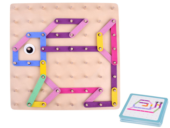 Montessori puzzle wooden colorful sticks ZA4686