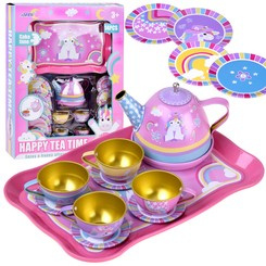 Fabulously colorful tea set 14 pieces ZA4446