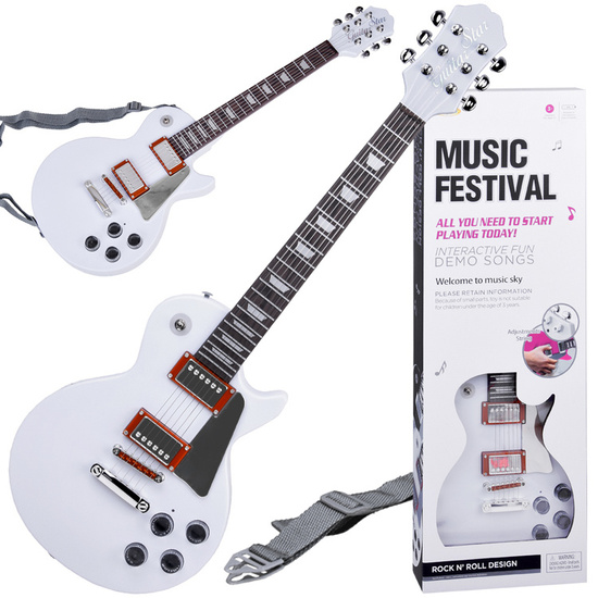 Electric Guitar with Strap Musical Toy for Children IN0170