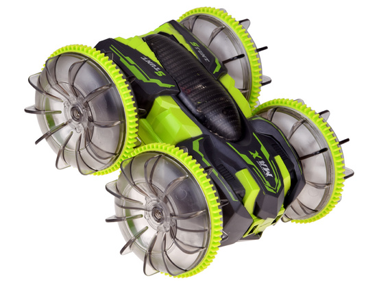 Samochód AMFIBIA 2w1 Stunt r/c zdalnie sterowany Jeździ Pływa Świeci RC0735