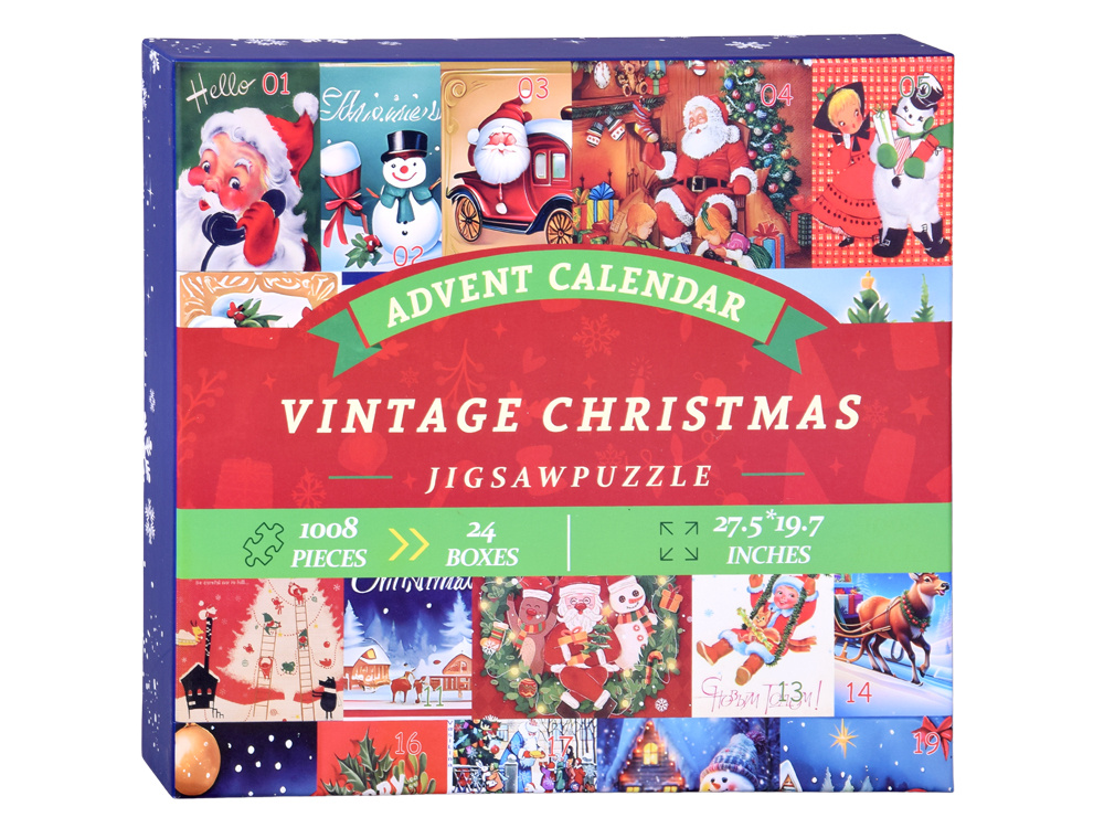 Kalendarz adwentowy PUZZLE - 24 świąteczne układanki w stylu VINTAGE ZA5885 pol_pl_Kalendarz-adwentowy-PUZZLE-24-swiateczne-ukladanki-w-stylu-VINTAGE-ZA5885-22605_1