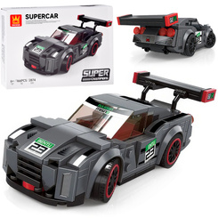 Klocki techniczne Sportowe auto SZARE 166-elementów + naklejki ZA5743