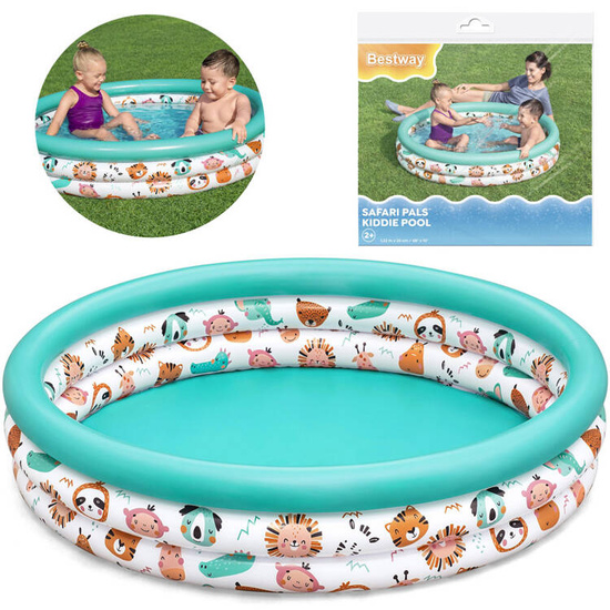 Bestway Inflatable children's paddling pool SAFARI ANIMALS 122cm 51226