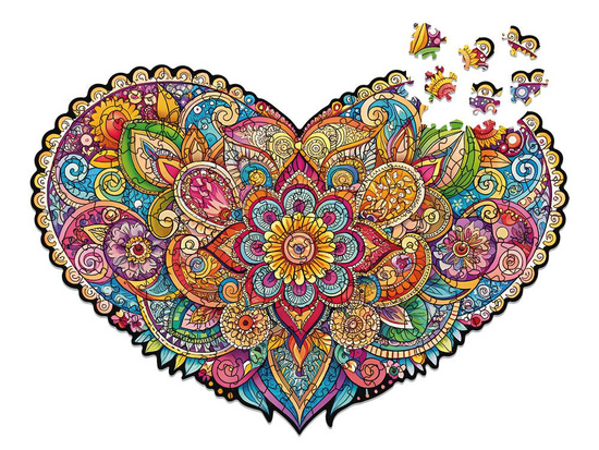 Alexander Mandala of Love with Love - wooden puzzle 150 pieces ZA6079
