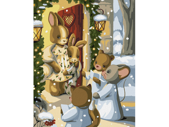 Malowanie po numerach 40x50 cm KHO6551 Magia kolęd AP0109