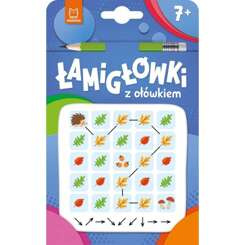 Aksjomat Łamigłówki z ołówkiem 7+ krzyżówki labirynty kieszonkowa książeczka KS0858