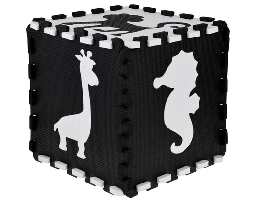Foam puzzle - contrasting mat for babies ANIMALS ZA4783