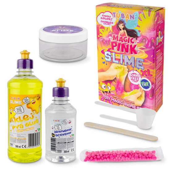 Tuban zestaw kreatywny Slime Magic Pink XL zmienia kolor ZA5166