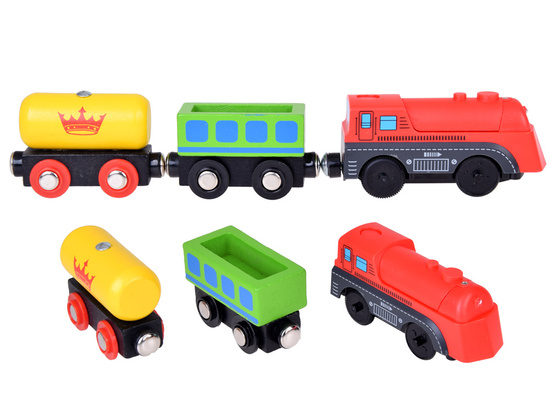 Large SET, wooden railway 80 pieces ZA3573