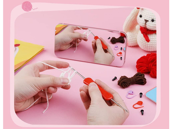 Creative crocheting kit - make a DIY RABBIT mascot ZA5030