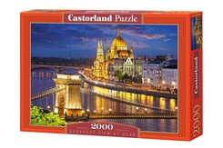 Puzzle 2000 pcs. Budapest view at dusk