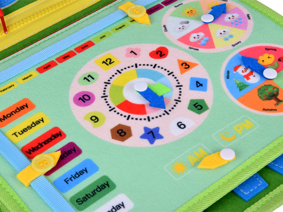 Montessori clock ZA6022 educational manipulative book