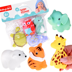 Gumowe Zwierzątka do kąpieli do zabawy w wodzie Zestaw 4-sztuki ZA5816