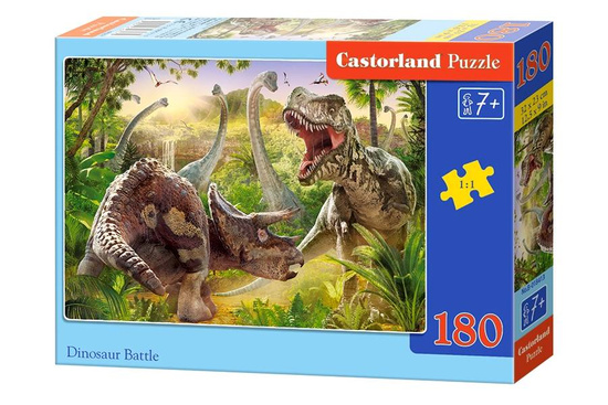 Puzzle 180 el. Dinosaur Battle - dinozaury 