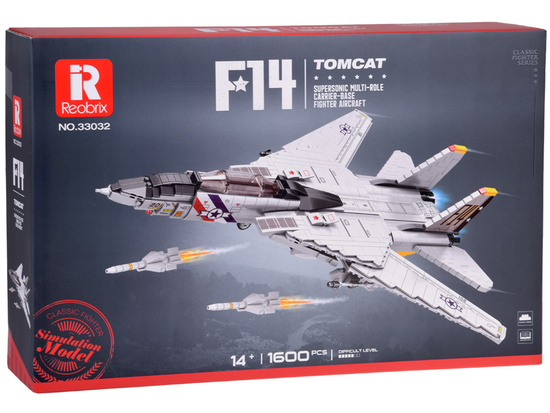 Klocki techniczne F-14 Tomcat 1600 elementów amerykański myśliwiec  ZA5301