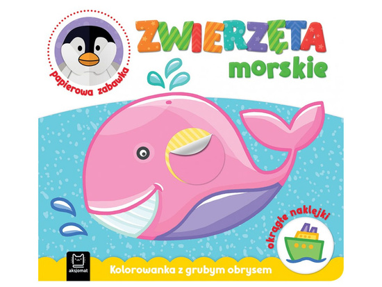 Aksjomat Zwierzęta morskie. Kolorowanka z grubym obrysem KS0492