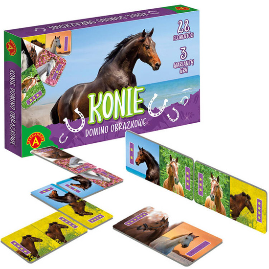 Alexander Domino Picture Horses 3 Game Variants GR0701