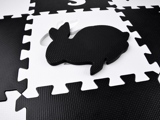 Foam puzzle - contrasting mat for babies ANIMALS ZA4783