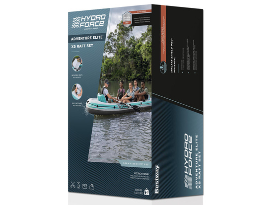 Bestway Adventure Elite™ X5 inflatable boat 5 people + oars 315x166cm 65159