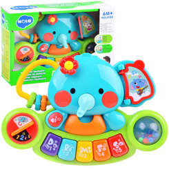Musical piano elephant colorful toy ZA3008