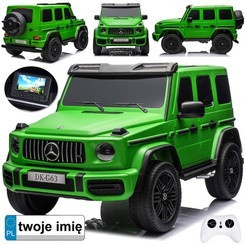 Battery-powered car Mercedes G class 63 AMG 4x4 Panel Radio 2 persons PA0309