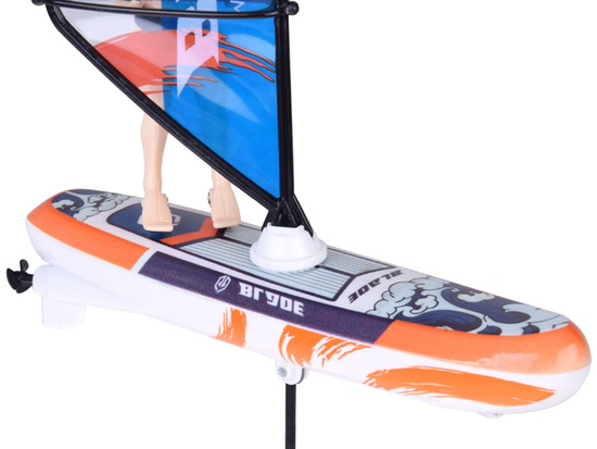 Remote-controlled, luminous WINDSURFER floating with remote control RC0740