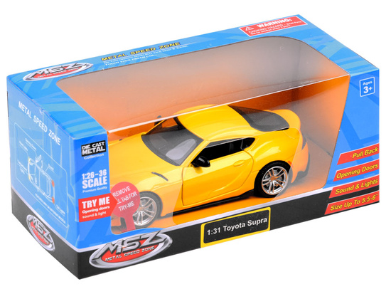 Auto Toyota GR Supra 1:31 metalowe autko licencja ZA3758