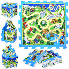 Foam puzzle CITY - STREET Baby mat 93x93cm ZA3150