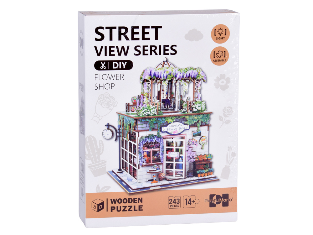 Drewniane PUZZLE 3D Seria budynek Kwiaciarnia 243 ele oświetlenie ZA6015 pol_pl_Drewniane-PUZZLE-3D-Seria-budynek-Kwiaciarnia-243-ele-oswietlenie-ZA6015-22875_1