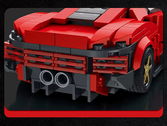 Technical blocks Futuristic car RED lifting doors 275 pieces ZA5794