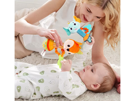 Charmant Rattle Teether Plush Toy Deer for a Child ZA5771