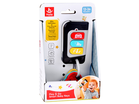 Interactive car keys with remote control for toddlers Sound + melodies ZA5871