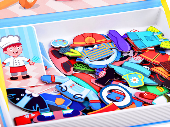 Magnetic puzzle book boys 59 pieces ZA3765