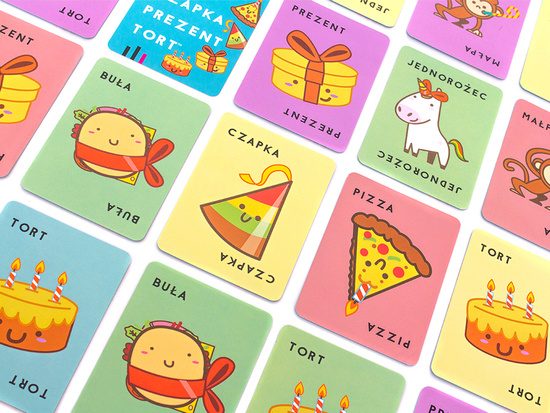 Rebel Dynamiczna gra karciana Buła, Pizza, Czapka, Prezent, Tort GR0836