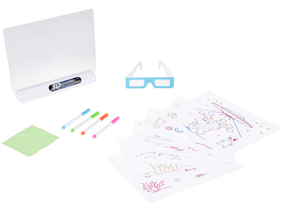 3D Drawing Board with LED Lighting + Markers and Glasses TA0115