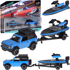 Maisto Licensed Metal Car Ford Bronco 2021 Boat 1:64 ZA5969