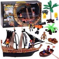 A set of pirate ship figures cannon sound ZA4365