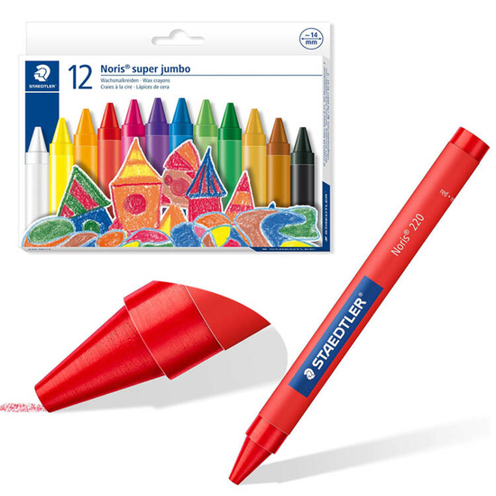 Staedtler Thick Jumbo Wax Crayons 12 AP0010 wax crayons