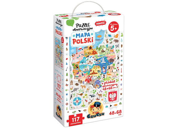 CzuCzu Observation puzzle Map of Poland 117e ZA4070