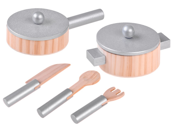 Interactive WHITE wooden kitchen for children Induction + accessories ZA4127